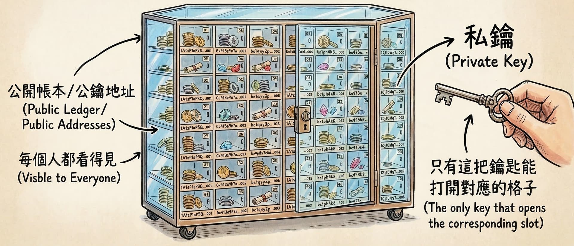 透明保險箱概念圖