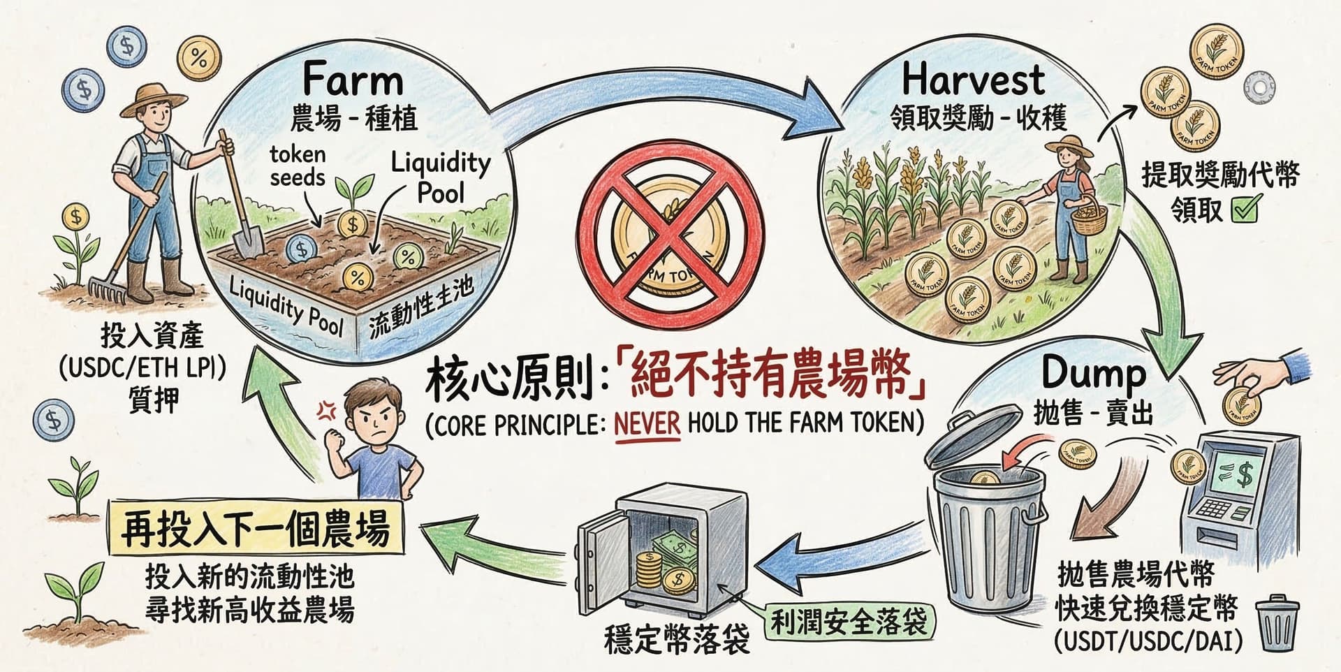 挖、提、賣策略流程圖